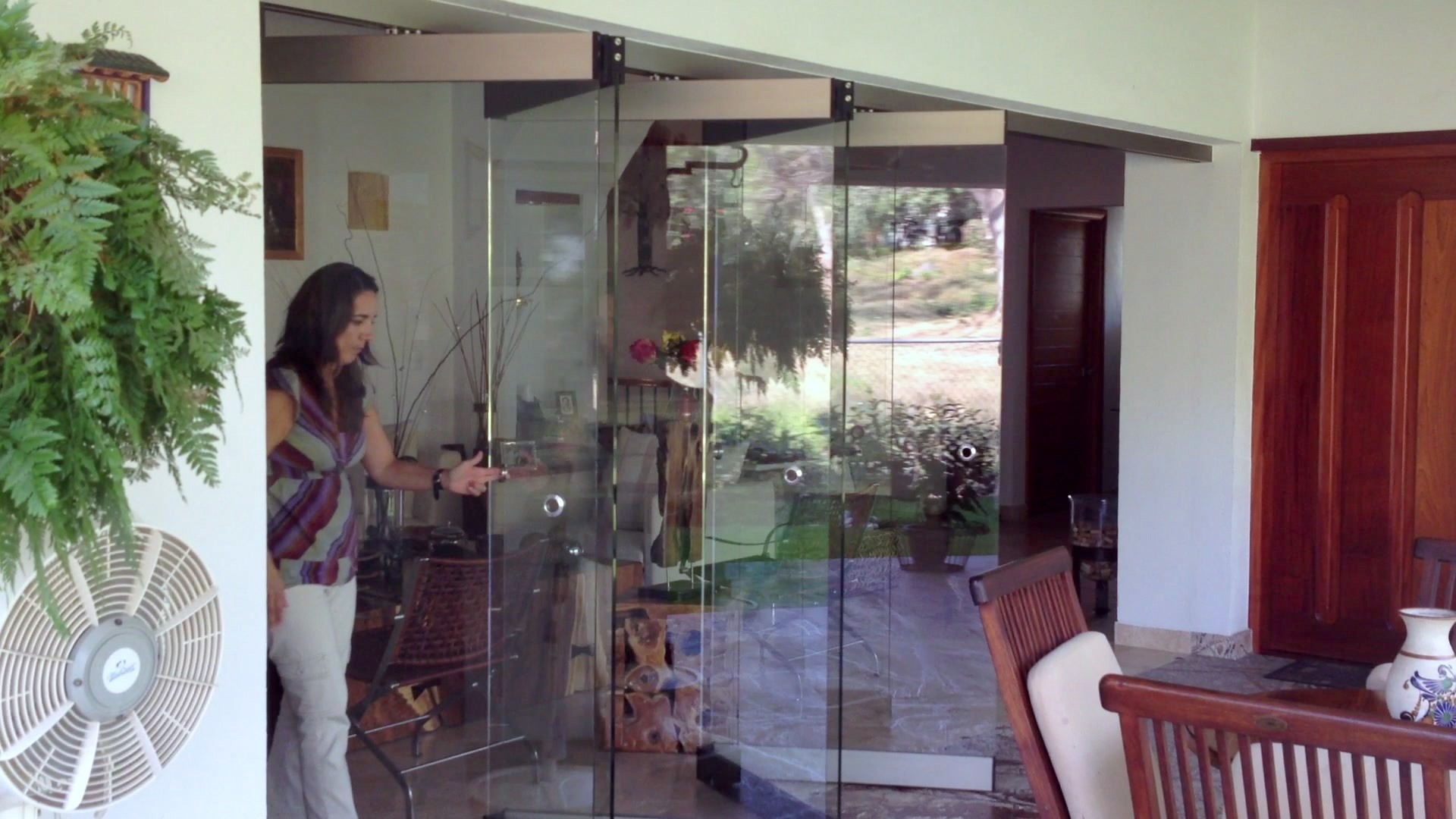 glass bifolding door